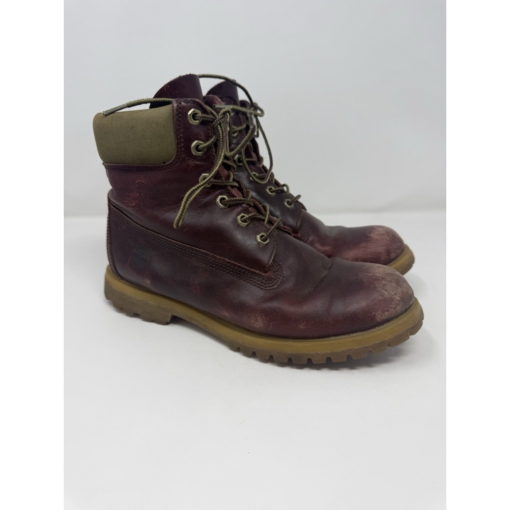 Timberland Premium 6-Inch Waterproof boots Burgandy Women's Size 9